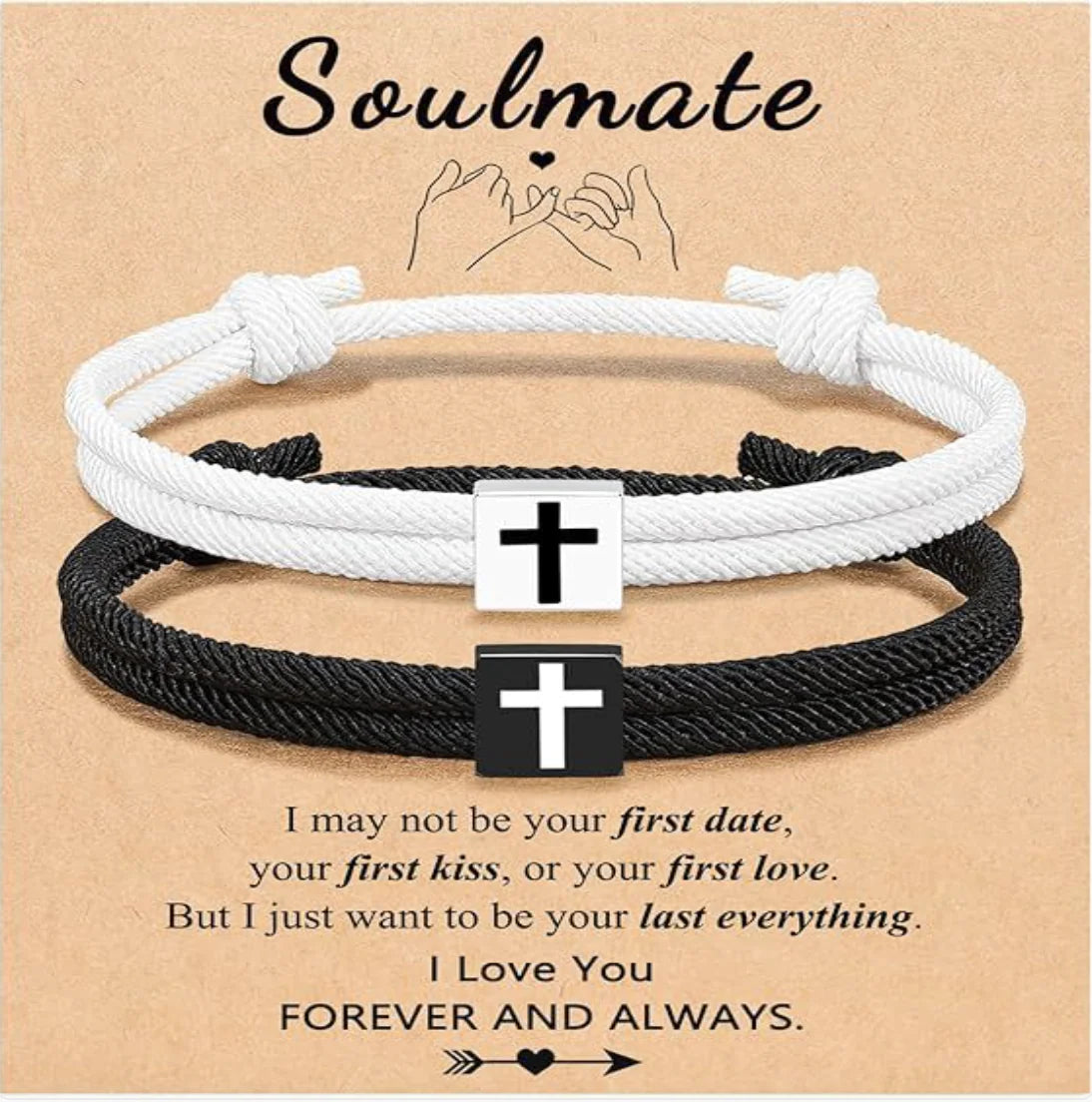 Vera Rope Braided Cross Bracelet