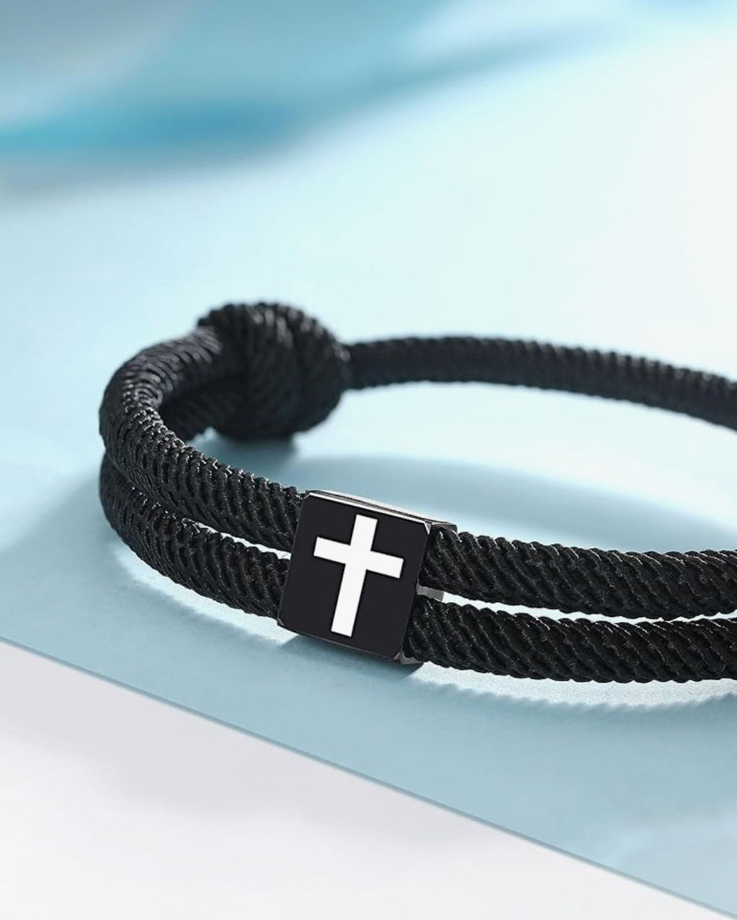 Vera Rope Braided Cross Bracelet