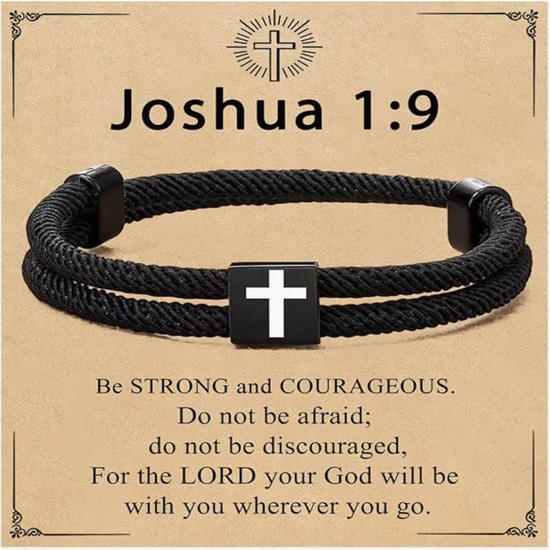 Vera Rope Braided Cross Bracelet
